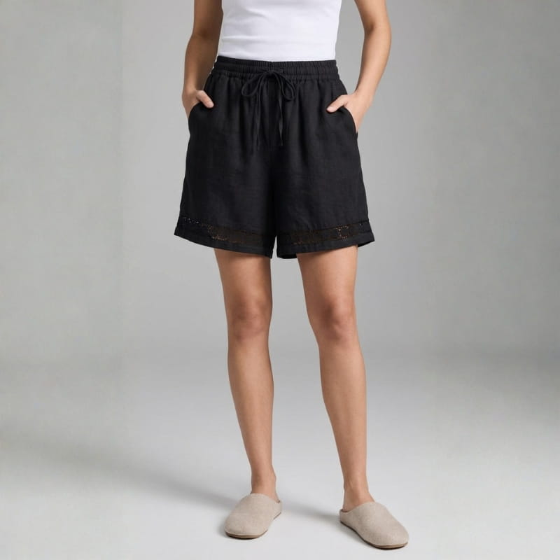 Martina Women’s Cotton Lace Trim Shorts