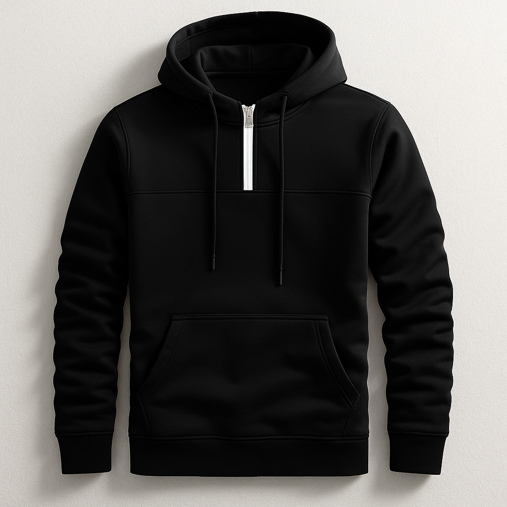 Billy Men’s Half-Zip Hoodie – Premium Fleece with Tailored Fit
