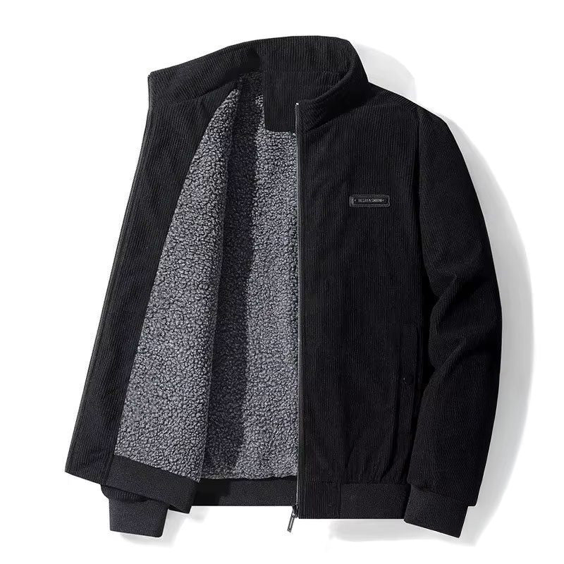 Jomar Men's Corduroy Jacket – Fleece-Lined Cotton Blend Jacket