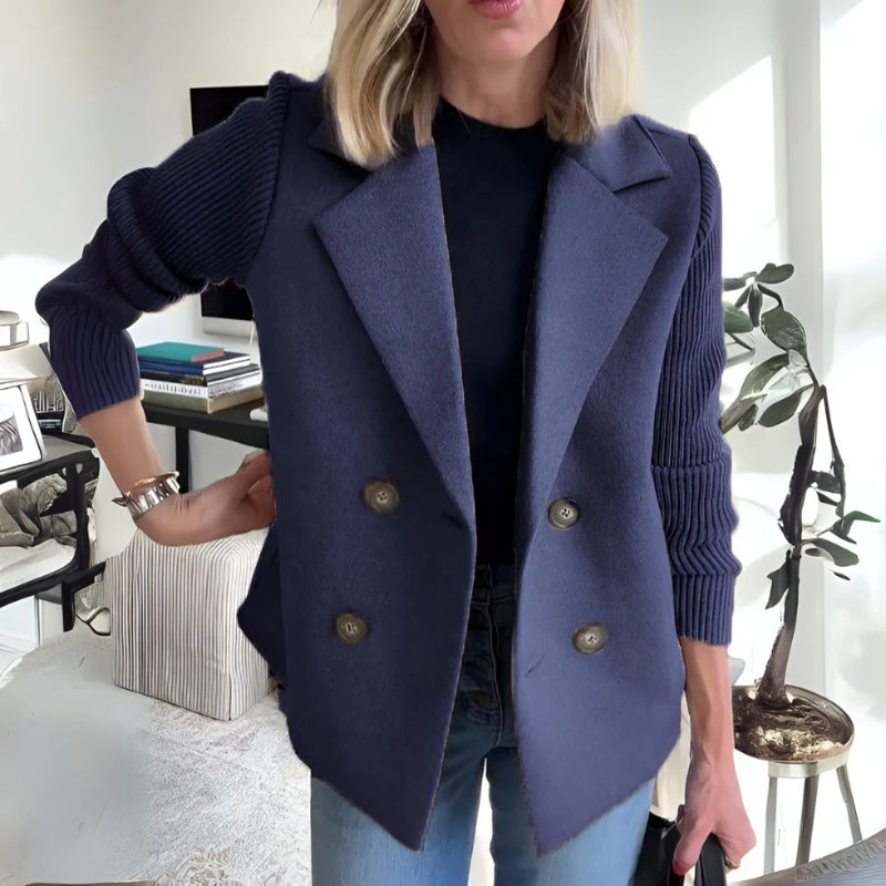 Alona Women’s Sweater Blazer – Double-Knit Cardigan Jacket