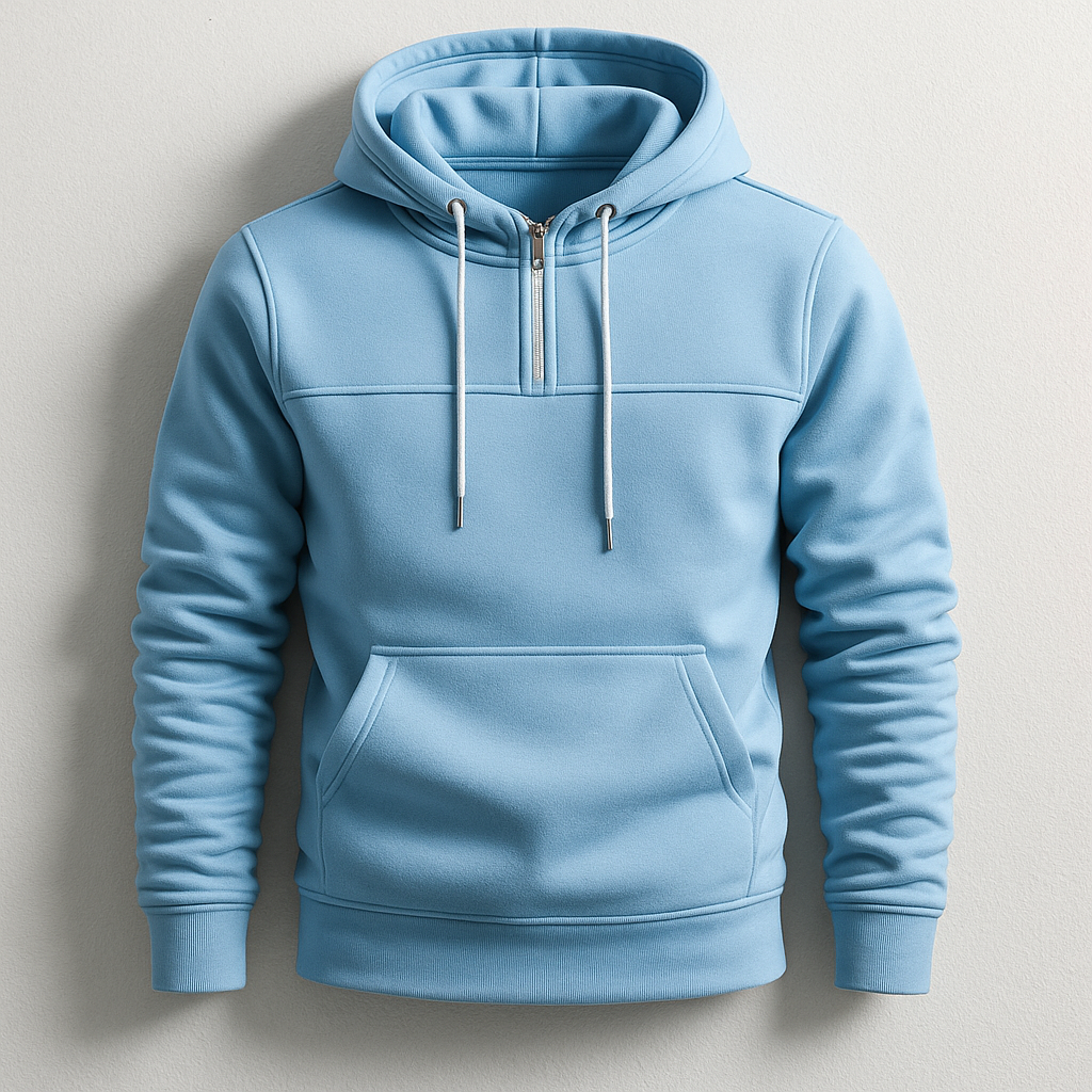 Billy Men’s Half-Zip Hoodie – Premium Fleece with Tailored Fit