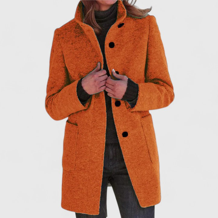 Eloiza Wool Blend Women’s Coat – Tailored Winter Jacket