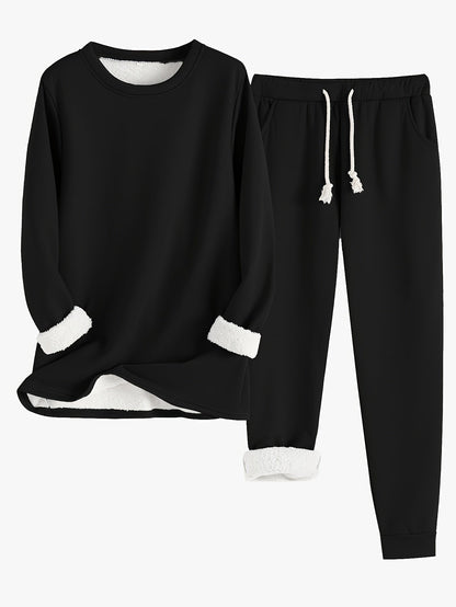 Eliza Fleece Lounge Set – Women’s Two-Piece Loungewear with Soft Lining & Relaxed Fit