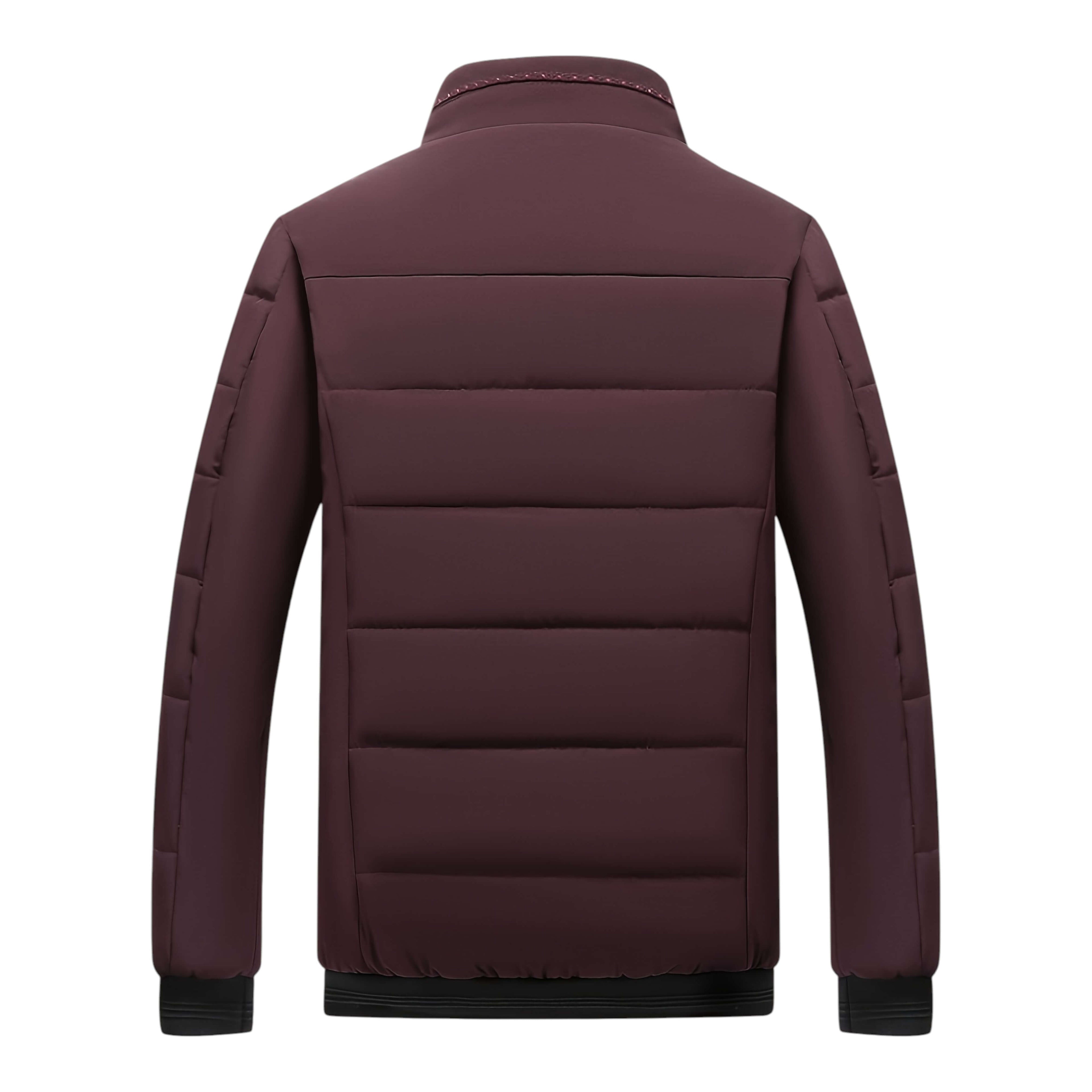 Nathan Men’s Puffer Jacket – High-Collar Structured Winter Jacket