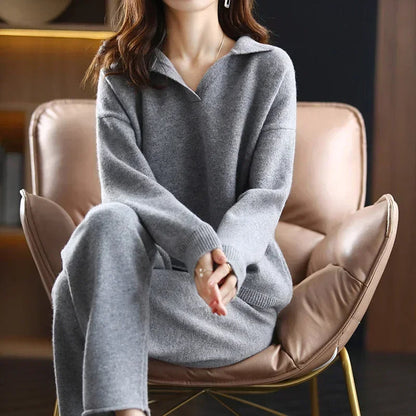 Cristy Cashmere Lounge Set – Premium Soft Relaxed Fit Loungewear