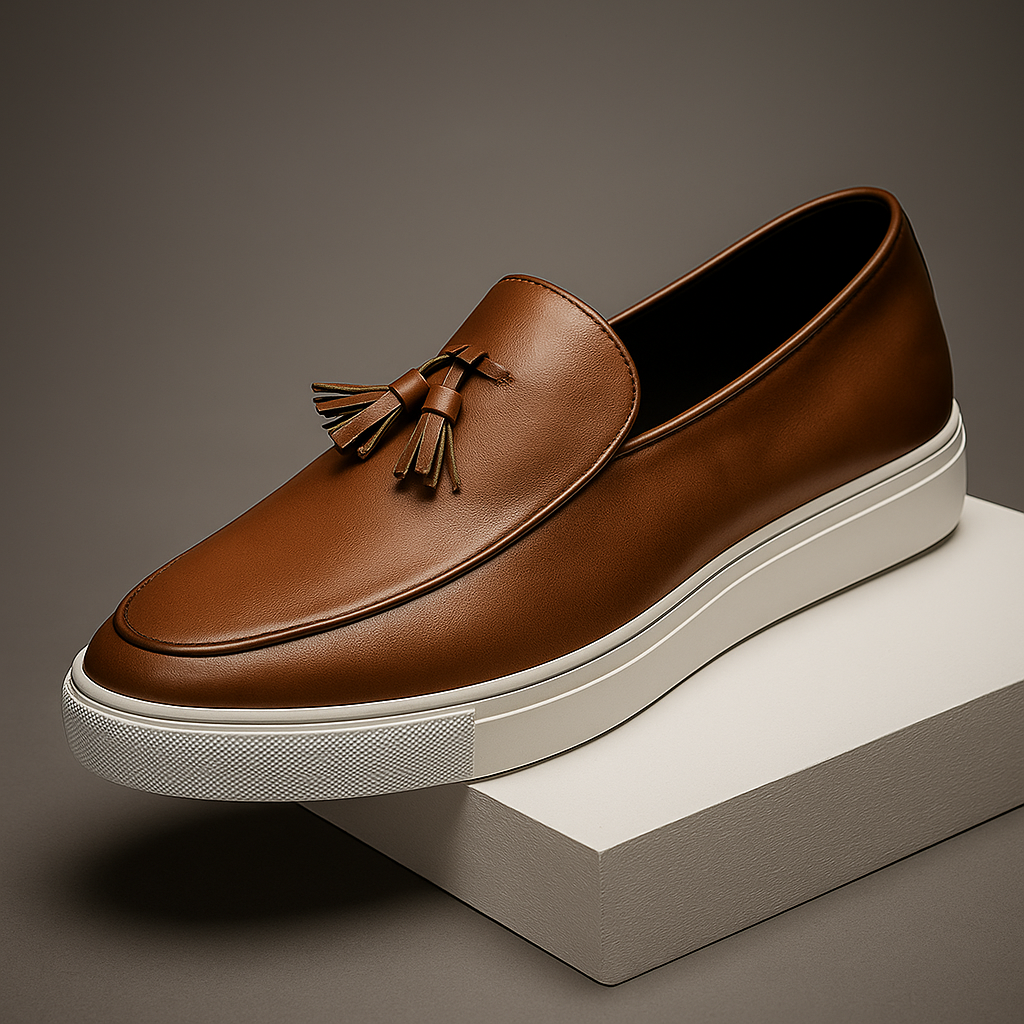 Callum Men’s Tassel Loafers – Classic Slip-On Dress Shoes with Cushioned Comfort