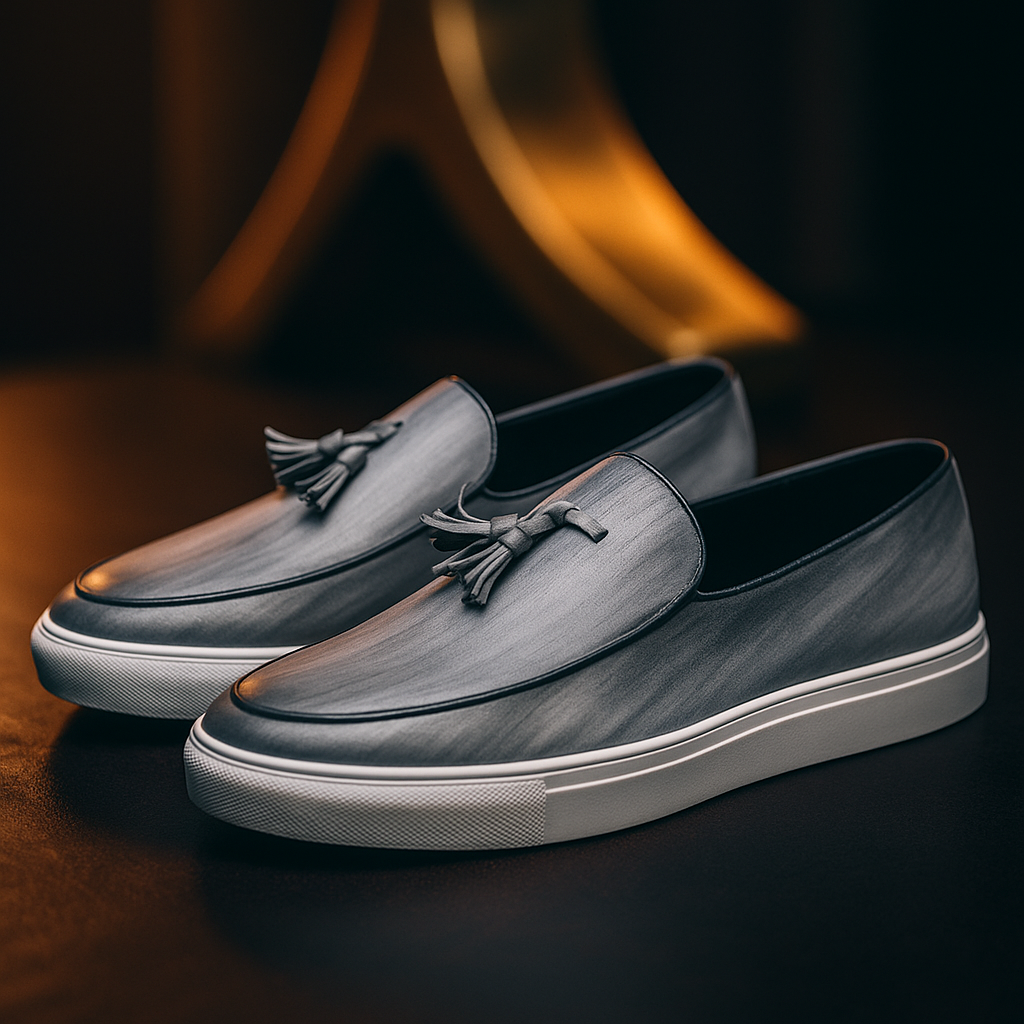 Callum Men’s Tassel Loafers – Classic Slip-On Dress Shoes with Cushioned Comfort