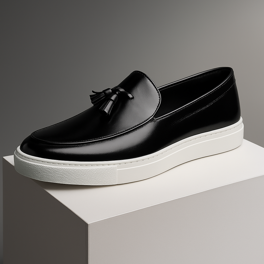 Callum Men’s Tassel Loafers – Classic Slip-On Dress Shoes with Cushioned Comfort
