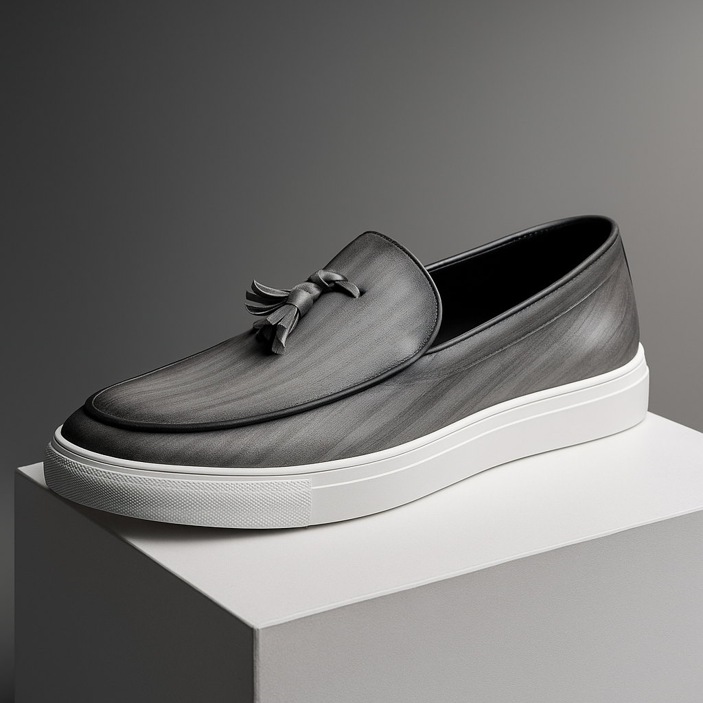 Callum Men’s Tassel Loafers – Classic Slip-On Dress Shoes with Cushioned Comfort