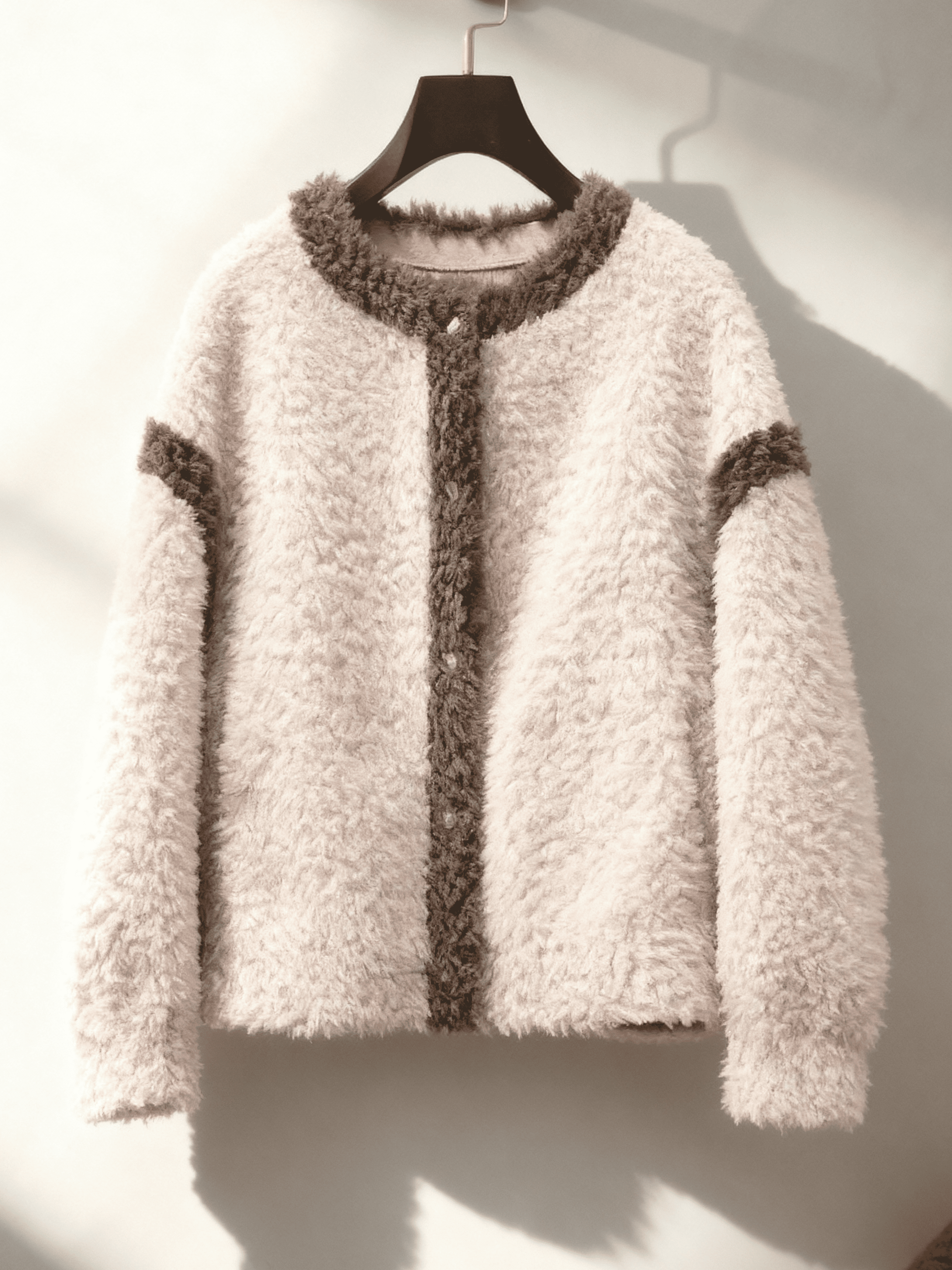Winslow Women’s Sherpa Jacket – Plush Fleece with Contrast Trim