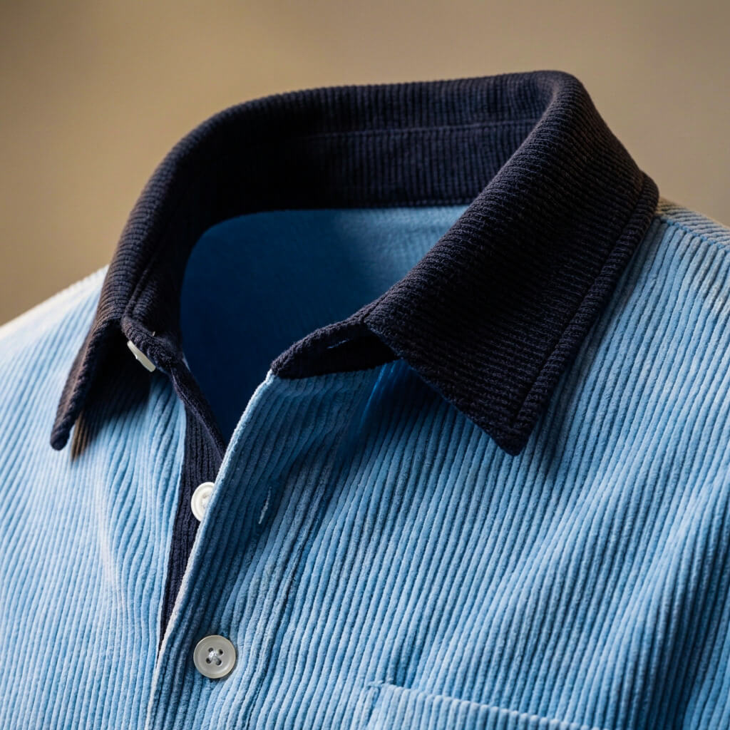 Liam Men’s Corduroy Long-Sleeve Polo