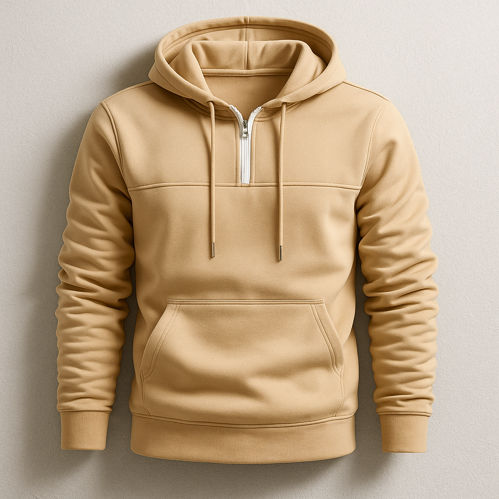 Billy Men’s Half-Zip Hoodie – Premium Fleece with Tailored Fit