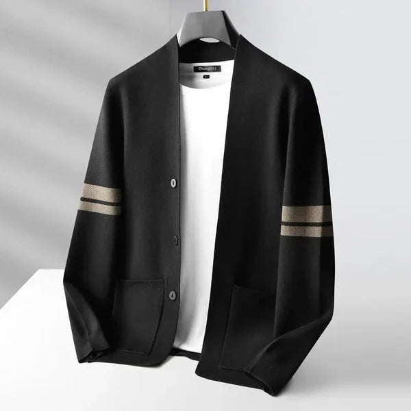 Lorenzo Men’s Merino Wool Cardigan – Lightweight Button-Up Knit Cardigan