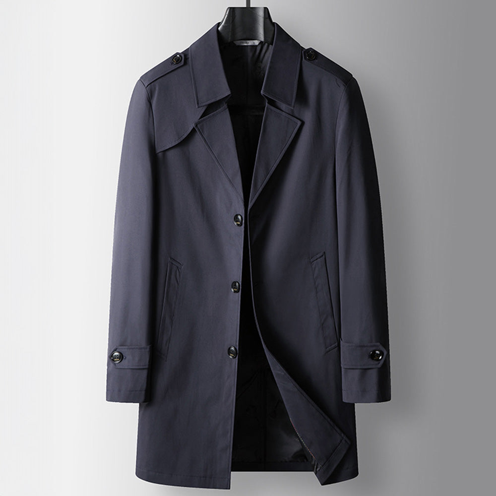 Harrington Men’s Trench Coat – Military-Inspired Water-Resistant Jacket