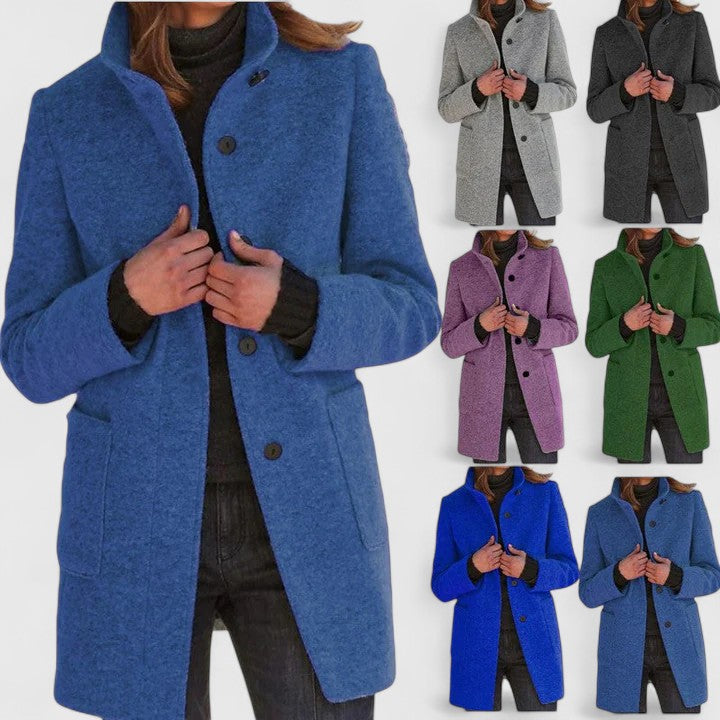 Eloiza Wool Blend Women’s Coat – Tailored Winter Jacket