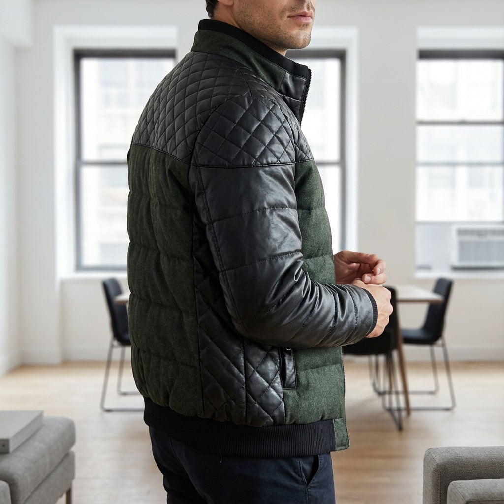 Héctor Men’s Puffer Jacket – Warmth Quilted Coat