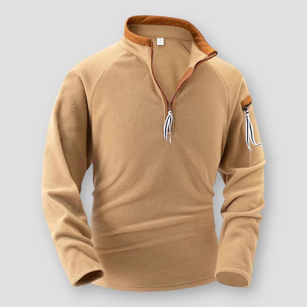 Lorenzo Men’s Half-Zip Sweatshirt – Soft Fleece Jumper