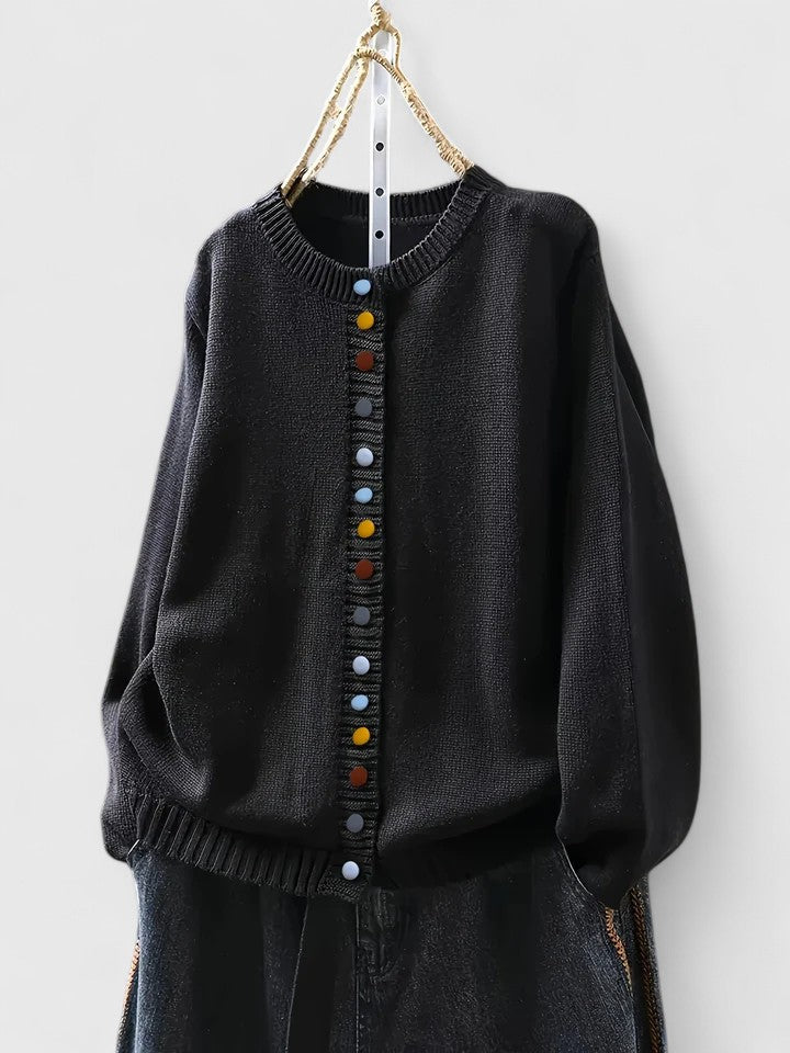 Rosie Women’s Button Up Cardigan – Lightweight Knitted Cardigan