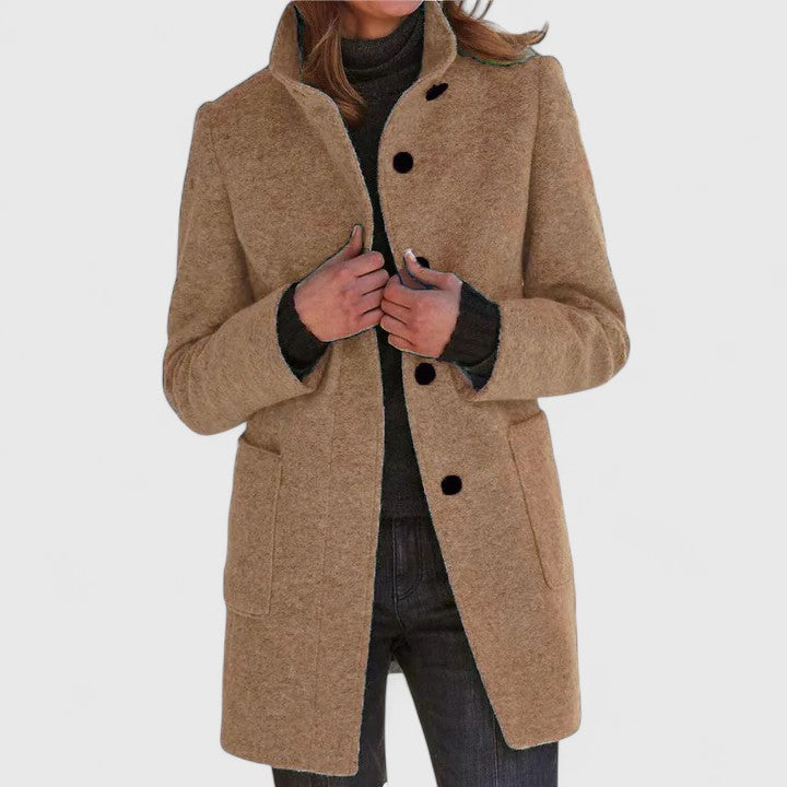 Eloiza Wool Blend Women’s Coat – Tailored Winter Jacket