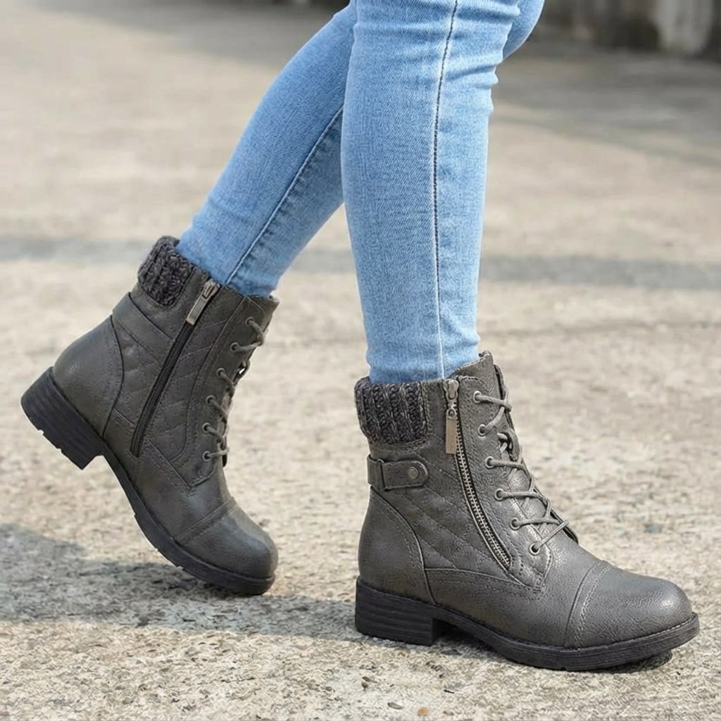 Harriet Women’s Leather Zipped Ankle Boots