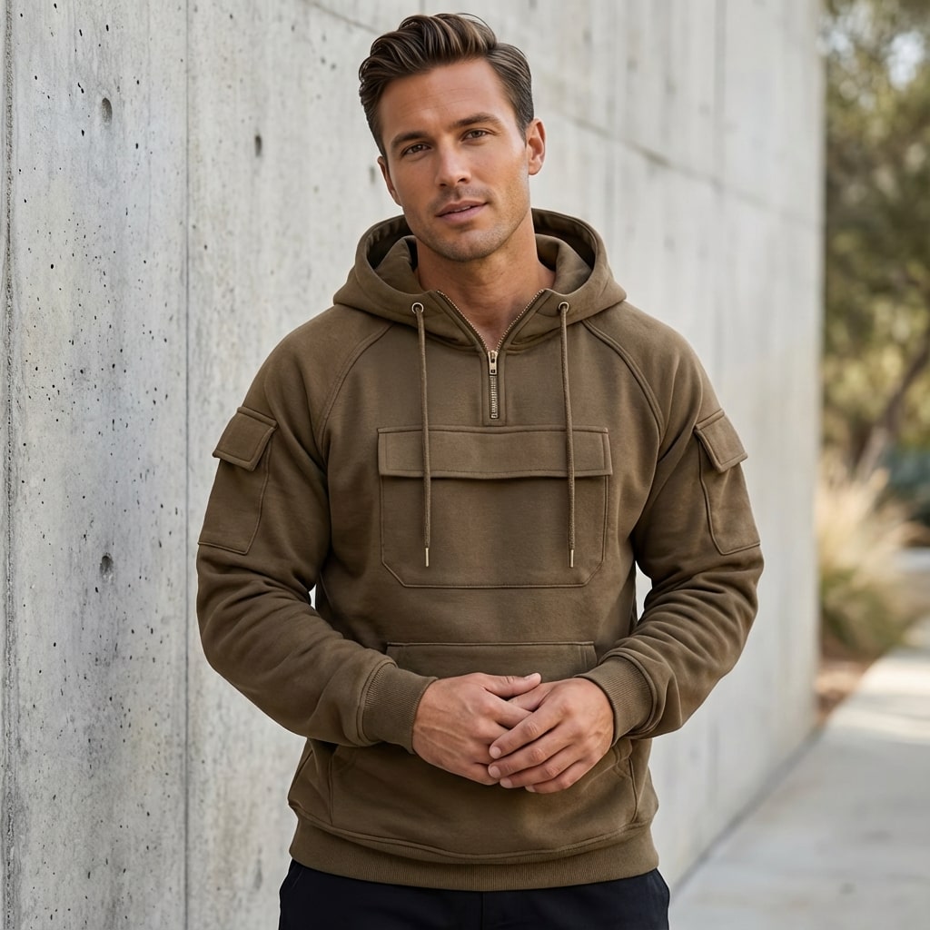Crispin Men’s Hoodie Sweatshirts – Cotton Relaxed Fit Hoodies