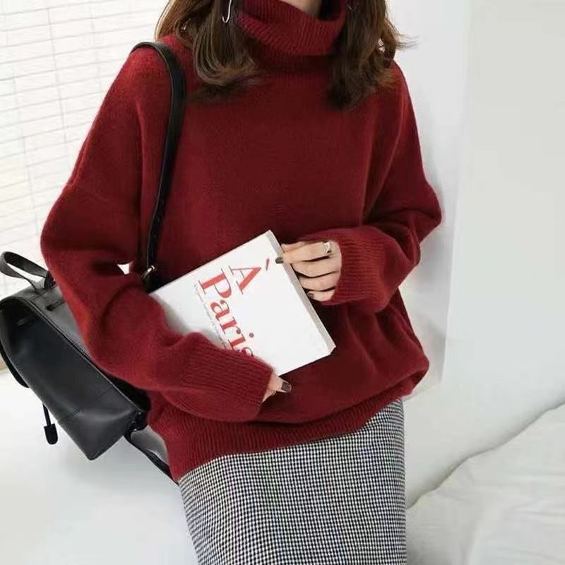 Clariss Women's Turtleneck Sweater – Wool Knit Pullover