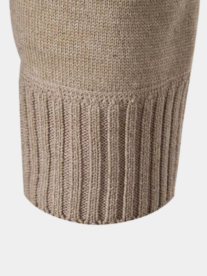 Adrian Men’s Cashmere Sweater – Luxurious Knit with Cross & Crown Design for Autumn