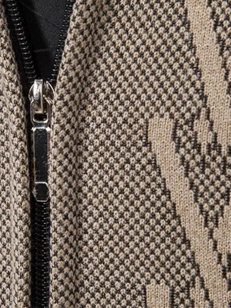 Adrian Men’s Cashmere Sweater – Luxurious Knit Zip Up Cardigan