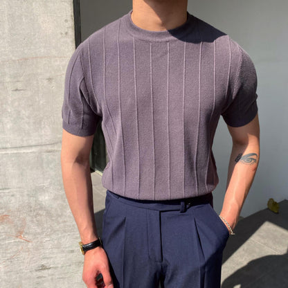 Hugo Ribbed Short Sleeve Shirt – Soft Cotton with Tailored Fit