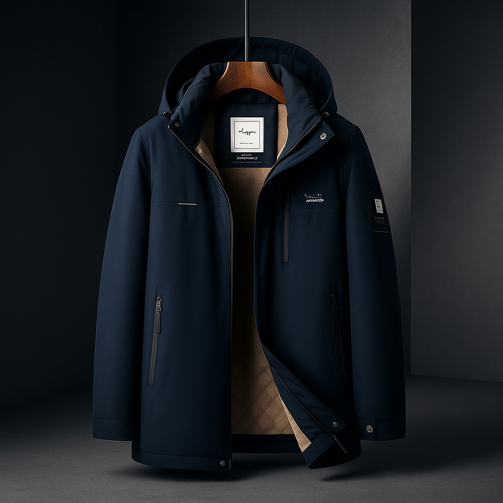 Ronaldo Men’s Down Jacket – Wind-Resistant Outerwear