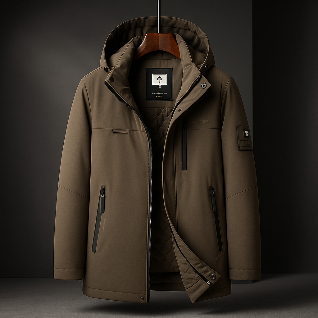 Ronaldo Men’s Down Jacket – Wind-Resistant Outerwear