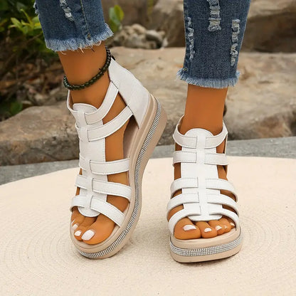 Safia Women’s Wedge Sandals – Elegant Slip-On Design with Comfortable Lift