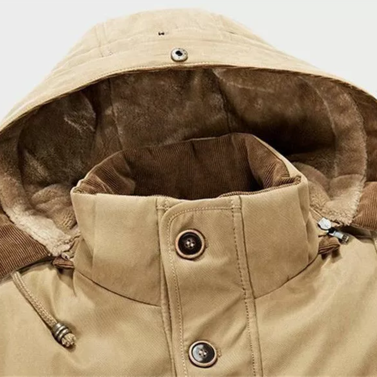 Howard Men’s Winter Jacket – Heavy-Duty Cotton Parka Jacket with Thermal Fleece Lining