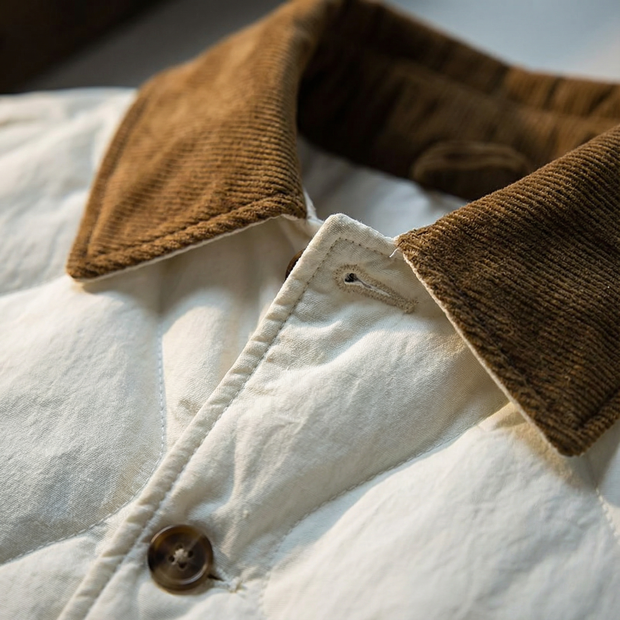 Randy Men’s Quilted Jacket – Thick Cotton Shell Winter Jacket
