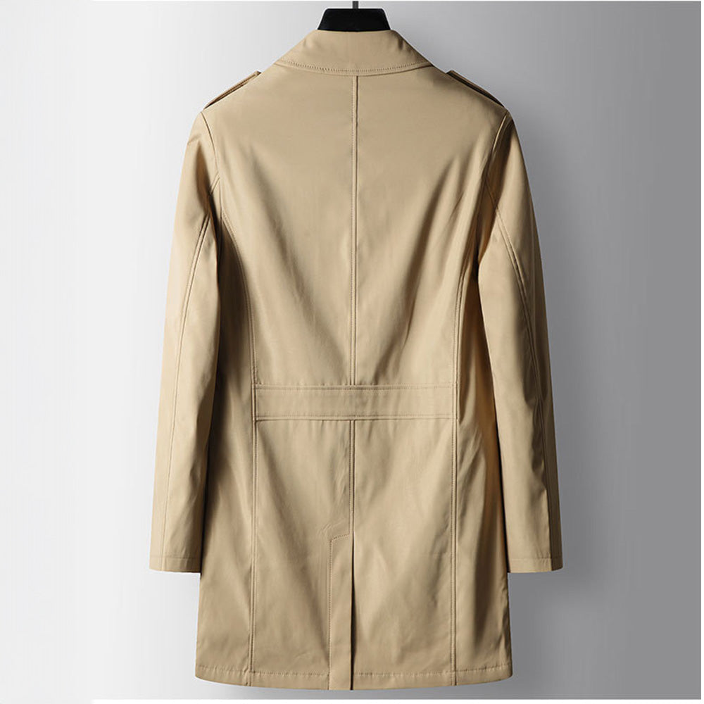Harrington Men’s Trench Coat – Military-Inspired Water-Resistant Jacket