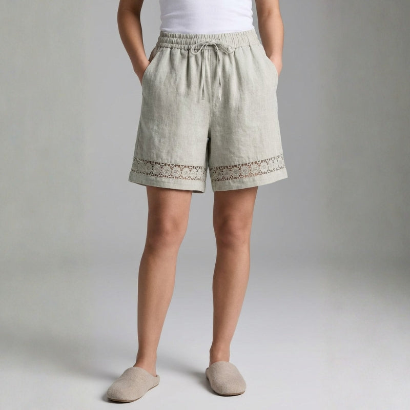 Martina Women’s Cotton Lace Trim Shorts