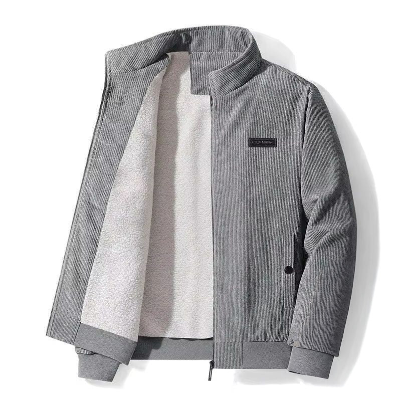 Jomar Men's Corduroy Jacket – Fleece-Lined Cotton Blend Jacket