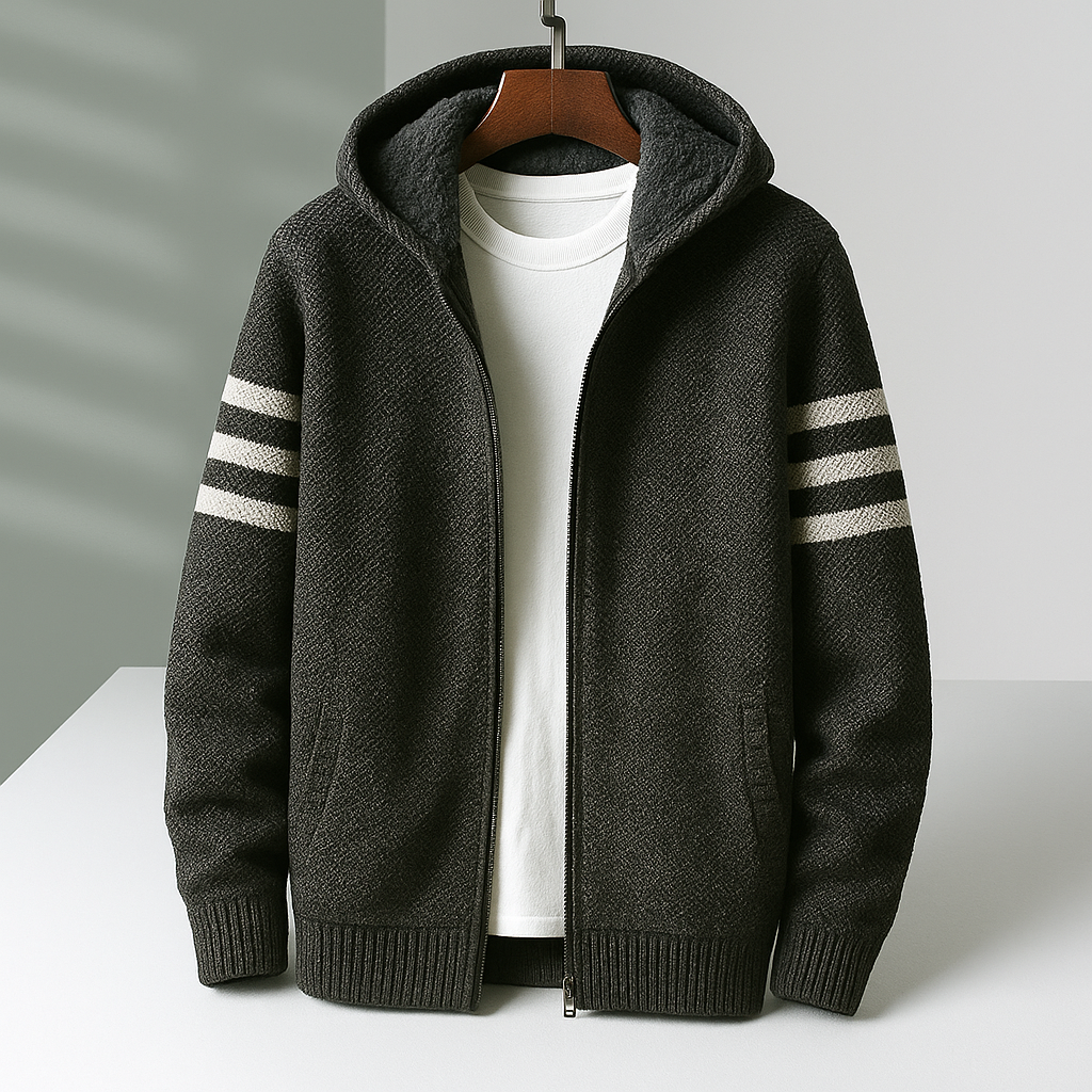 Eldon Men’s Hoodie Jacket– Soft Cotton Fleece Jacket