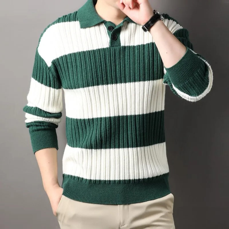 Anderson Men’s Wool Sweater – Soft Ribbed Knit with Classic Fit