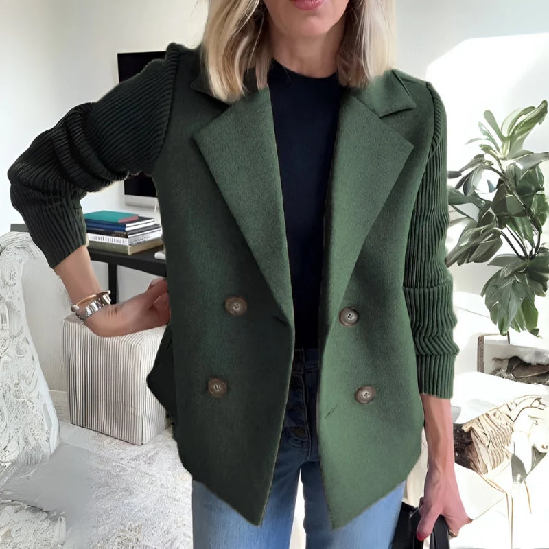 Alona Women’s Sweater Blazer – Double-Knit Cardigan Jacket