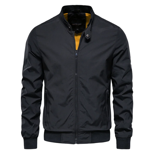 Auckland Stand Collar Men’s Lightweight Bomber Jacket – Weather-Resistant with Modern Fit