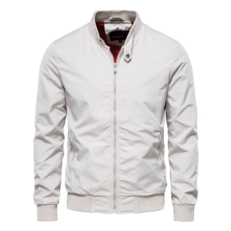 Auckland Stand Collar Men’s Bomber Jacket – Lightweight Weather-Resistant Jacket