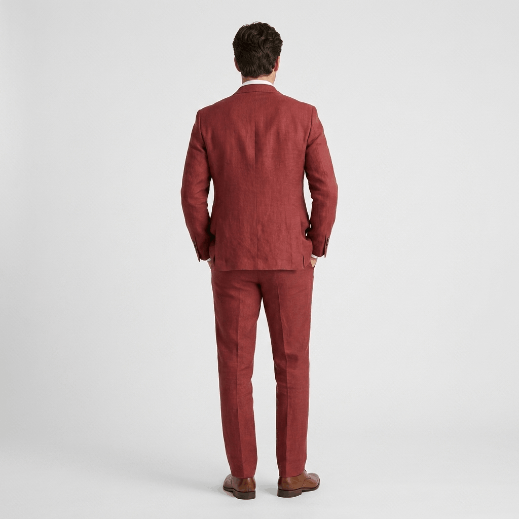 Renato Linen Blend Suit – Tailored Lightweight Smart Two-Piece Set