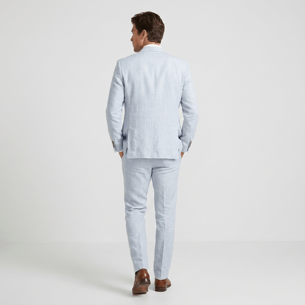 Renato Linen Blend Suit – Tailored Lightweight Smart Two-Piece Set