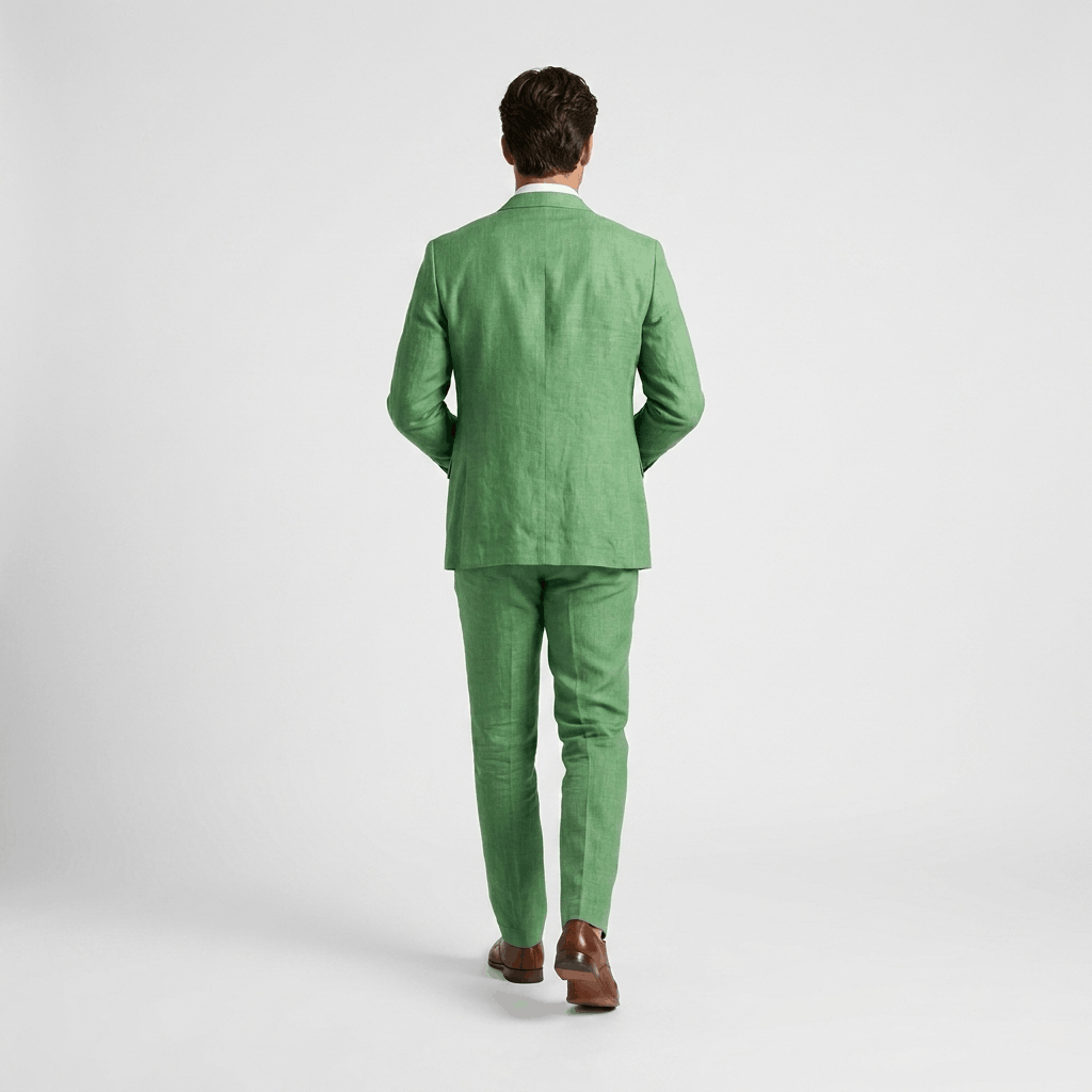 Renato Linen Blend Suit – Tailored Lightweight Smart Two-Piece Set