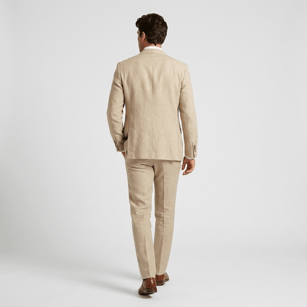 Renato Linen Blend Suit – Tailored Lightweight Smart Two-Piece Set