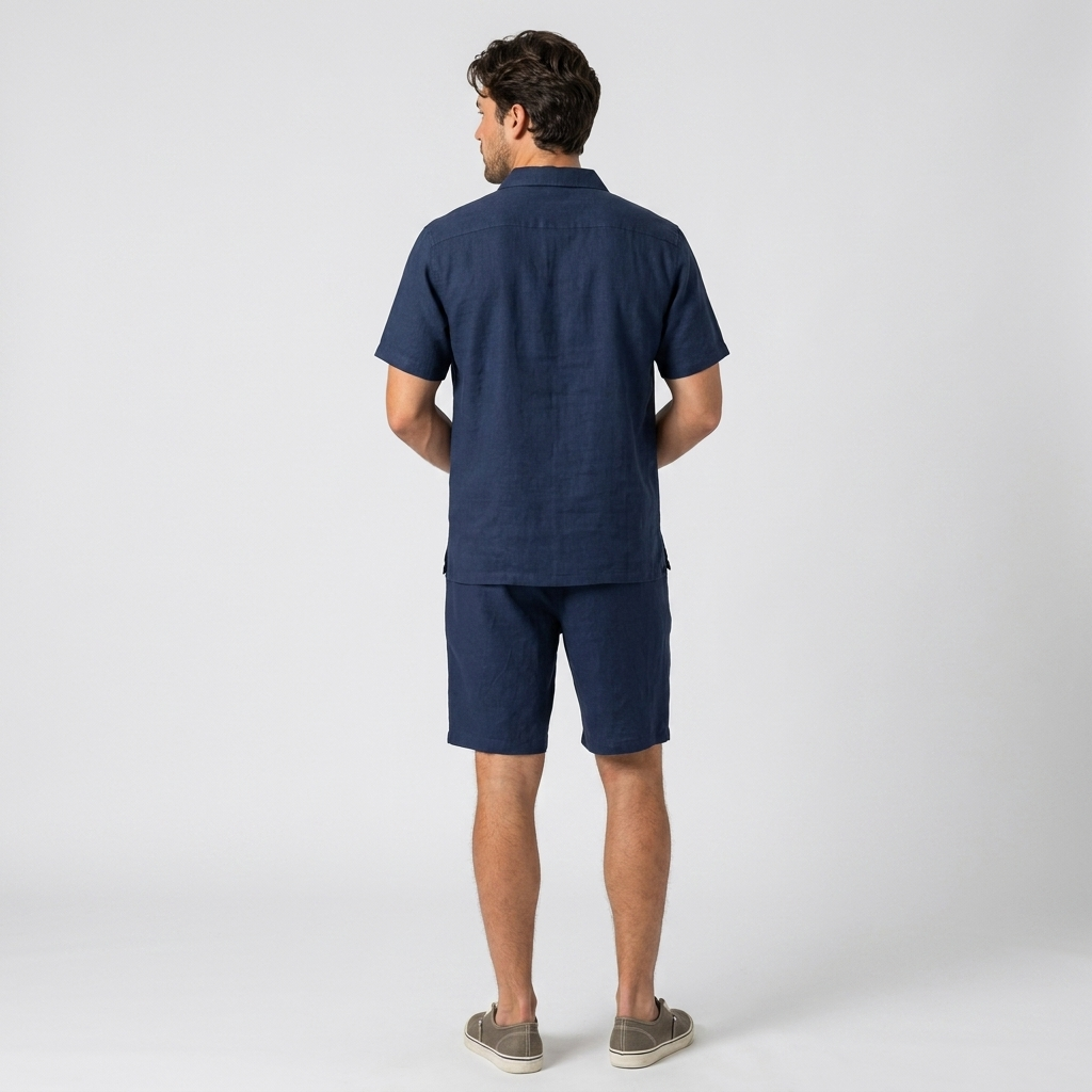 Cedric Resort Polo & Drawstring Shorts Set – Relaxed Summer Co-Ord