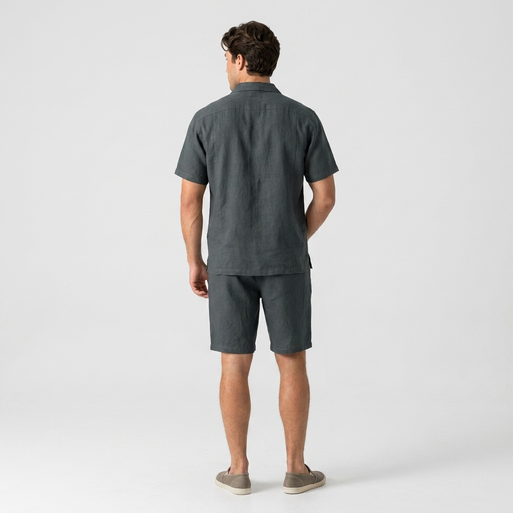 Cedric Resort Polo & Drawstring Shorts Set – Relaxed Summer Co-Ord