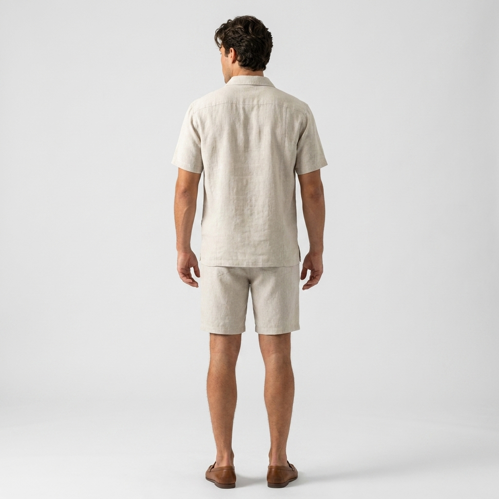 Cedric Resort Polo & Drawstring Shorts Set – Relaxed Summer Co-Ord