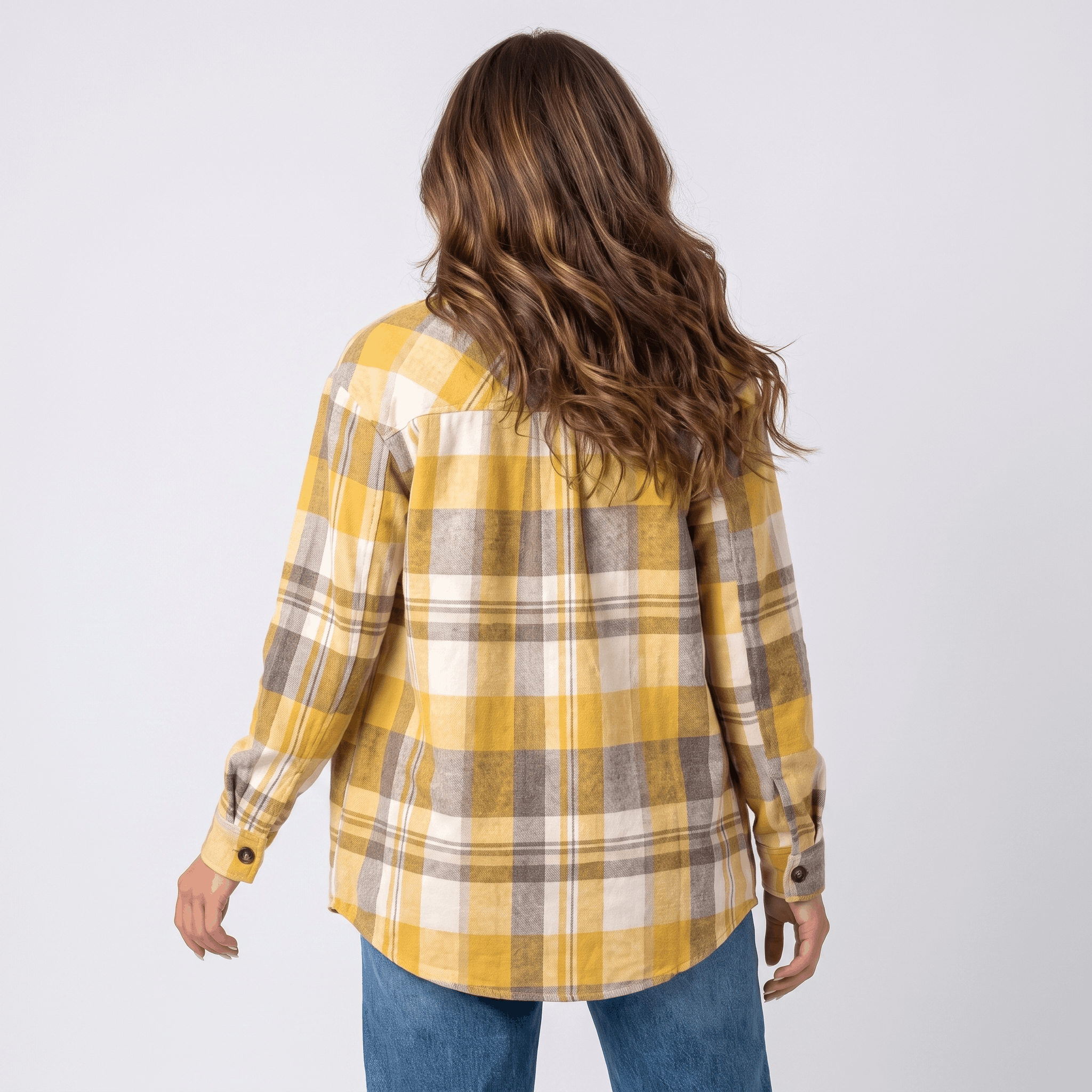 Elodie Plaid Shacket – Women's Brushed Flannel Jacket
